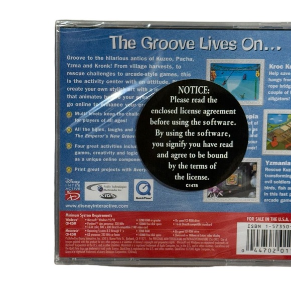 Disney New Groove Groove Center Windows CD-ROM computer game for kids brand new! - Picture 5 of 5